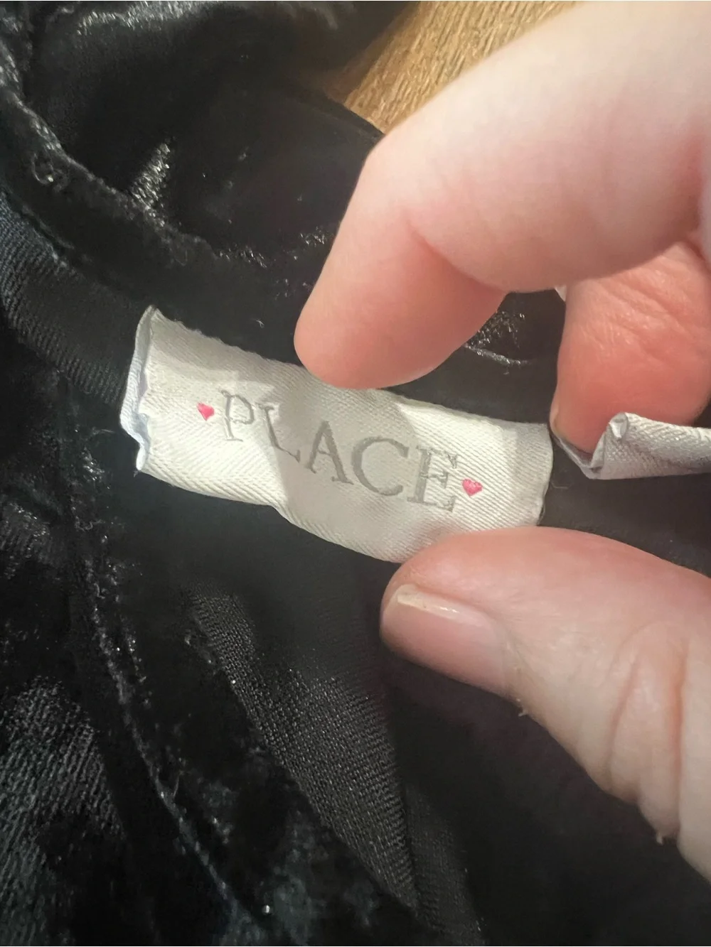The Children's Place Black Velvet Bell-Sleeve Dress